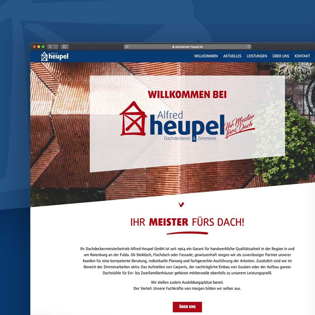 Neue Website der Dachdeckerei Alfred Heupel GmbH
